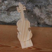 viool gemonteerd op massief hout bruiloft decoratie handgemaakt geschenk violist